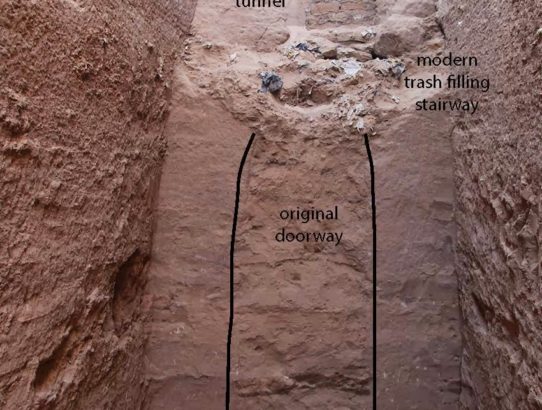Entrance to the pyramid burial chamber